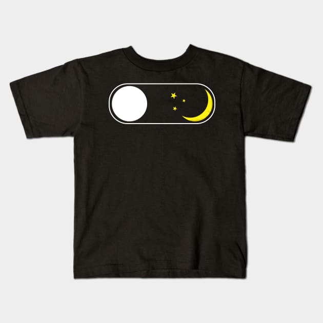 Dark Mode - On Kids T-Shirt by Izakmugwe